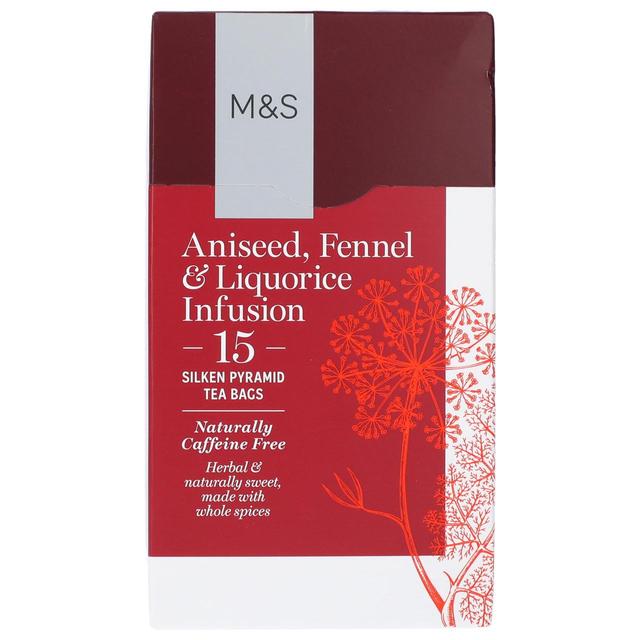M&S Aniseed, Fennel & Liquorice Infusion Tea Bags 15 per pack Botiga