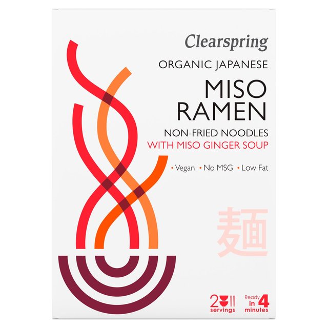 Clearspring Japanese Miso Ramen Noodles with Miso Ginger Soup 210g Botiga