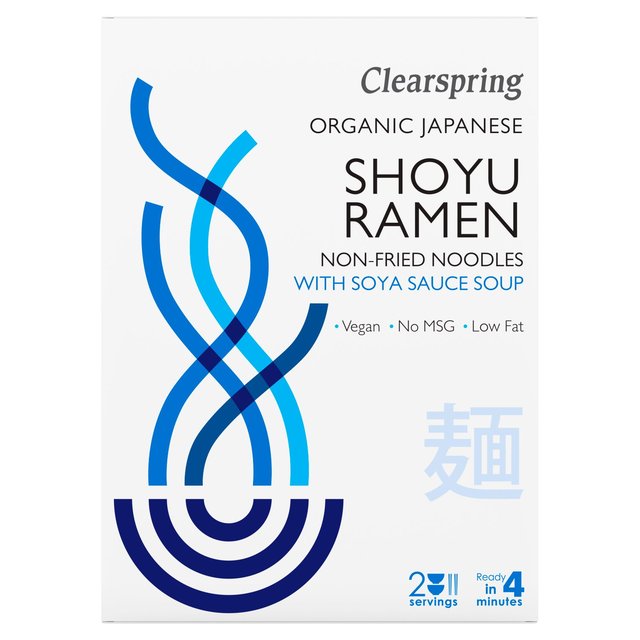 Clearspring Japanese Shoyu Ramen Noodles with Soya Sauce Soup 210g Botiga
