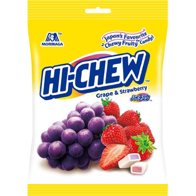 Morinaga Hi-chew Bag Grape & Strawerry 100g Botiga