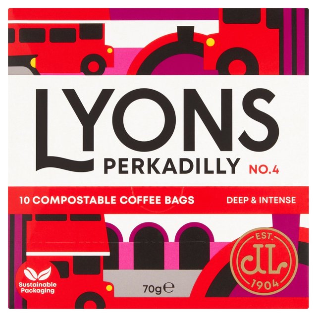 Lyons Perkadilly Coffee Bags 10 per pack Botiga