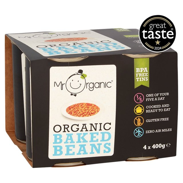 Mr Organic Baked Beans 4 x 400g Botiga