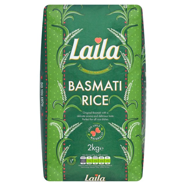 Laila Basmati Rice 2kg Botiga