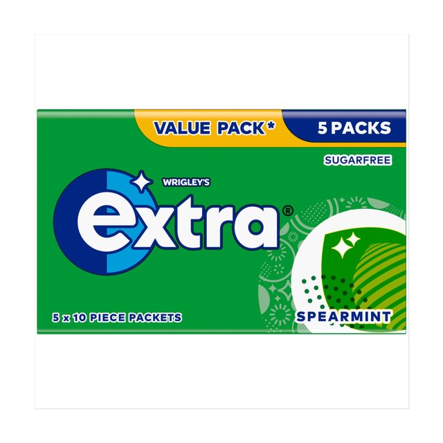 Extra Spearmint Sugarfree Chewing Gum Multipack 70g Botiga