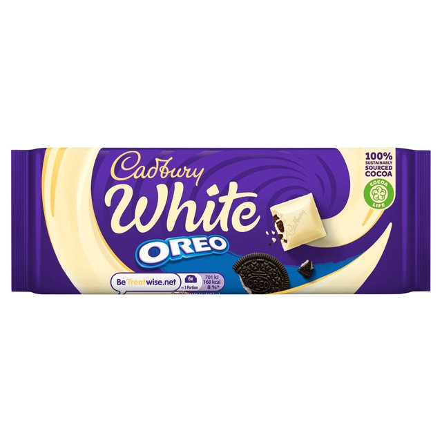Cadbury Oreo White Chocolate Bar 120g Botiga