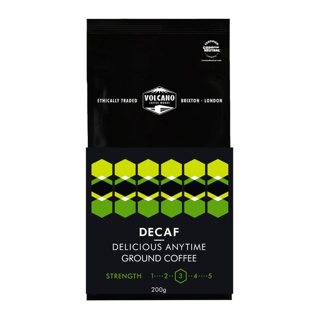 Volcano Coffee Works Decaf Delicious Anytime Ground Coffee 200g Botiga