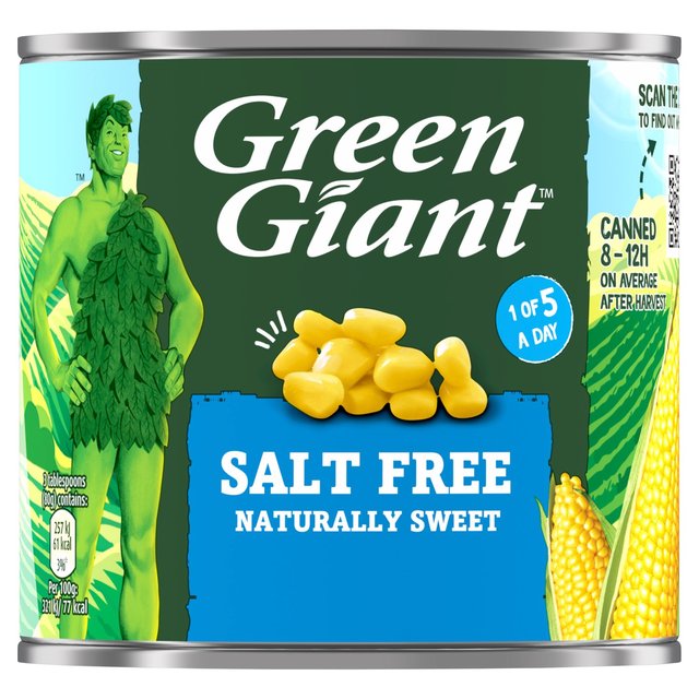 Green Giant Salt Free Sweetcorn 340g Botiga