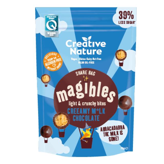 Creative Nature Magibles Creeamy Mylk Chocolate Share Bag 75g N/A Botiga