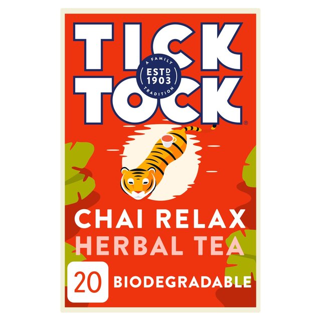 Tick Tock Wellbeing Chai Relax 20 per pack Botiga