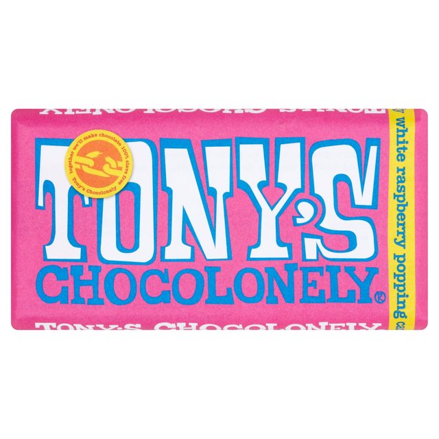 Tony's Chocolonely White Raspberry Popping Candy 180g Botiga