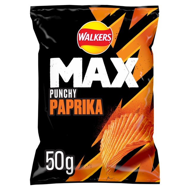 Walkers Max Paprika Crisps 50g Botiga