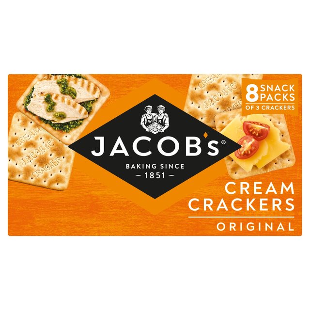 Jacob's Cream Cracker Multipack 8 Snack Packs 185g Botiga