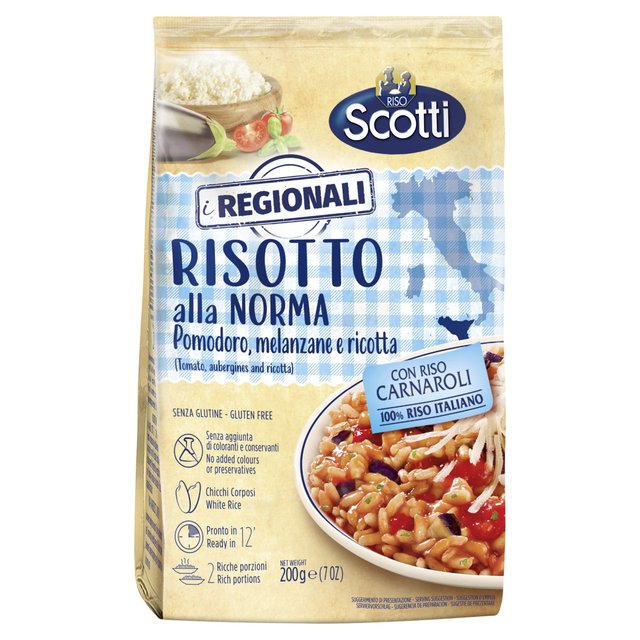 Riso Scotti Risotto with Tomato, Aubergines & Ricotta 200g Botiga