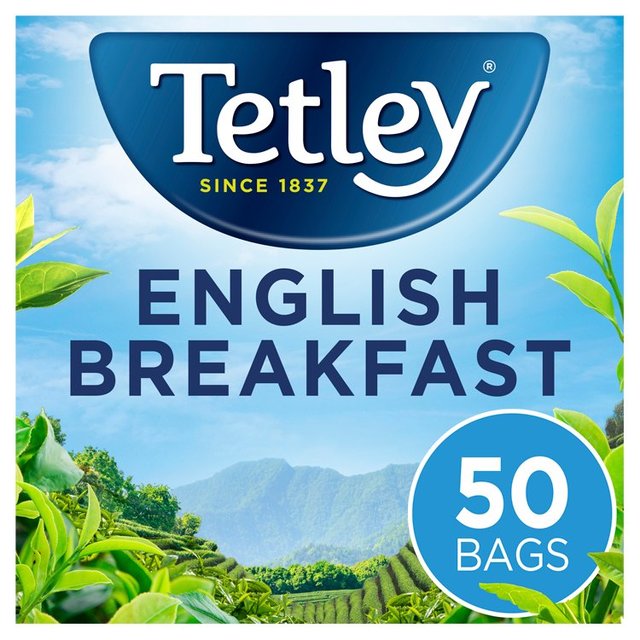 Tetley English Breakfast 50 per pack Botiga
