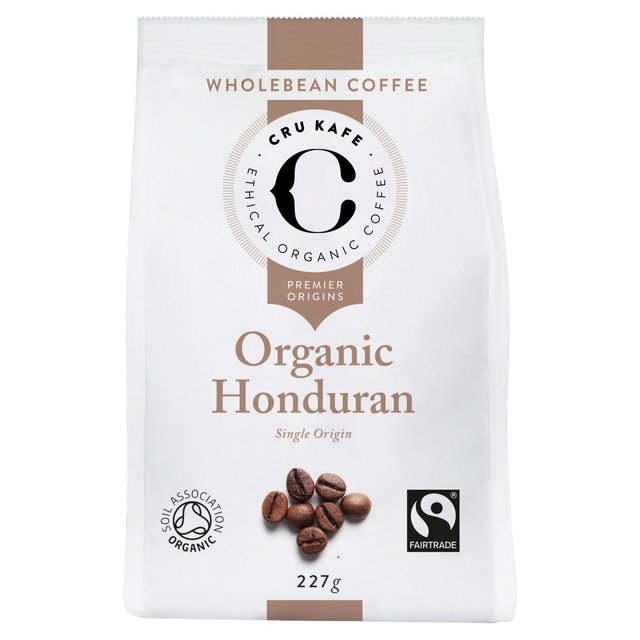 CRU Kafe Organic Fairtrade Honduran Coffee Beans 227g Botiga