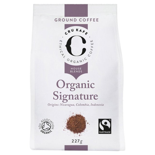 CRU Kafe Organic Fairtrade Signature Ground Coffee 227g Botiga