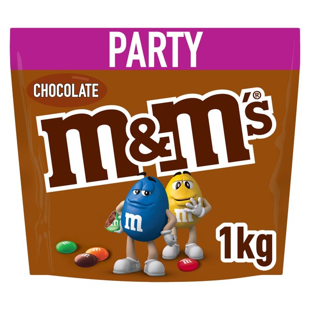 M&M's Milk Chocolate Party Mix Bulk Snack Bag 1kg Botiga