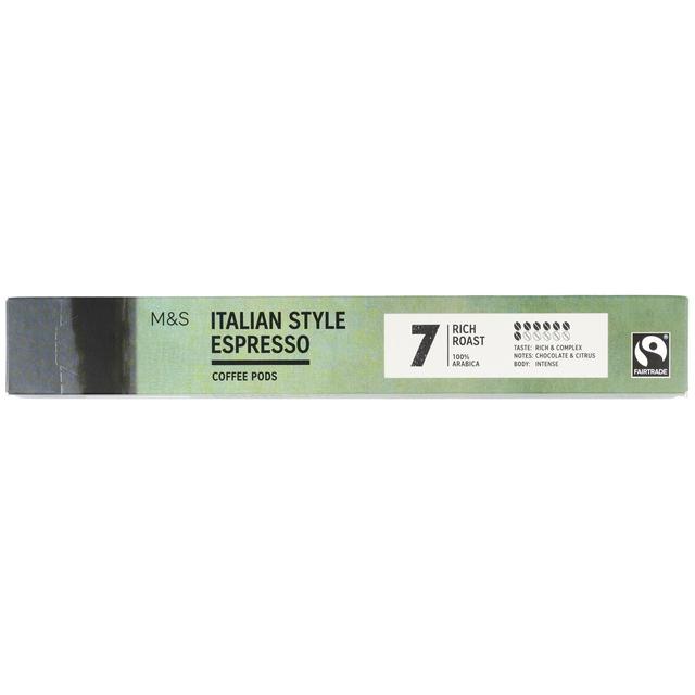 M&S Italian Coffee Capsules 10 per pack Botiga