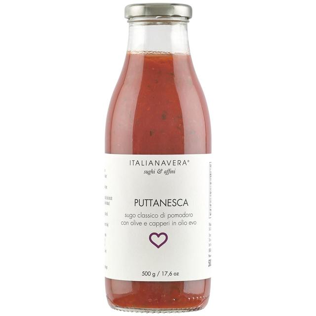JGF Italianavera Puttanesca Olive & Caper Pasta Sauce 500g Botiga