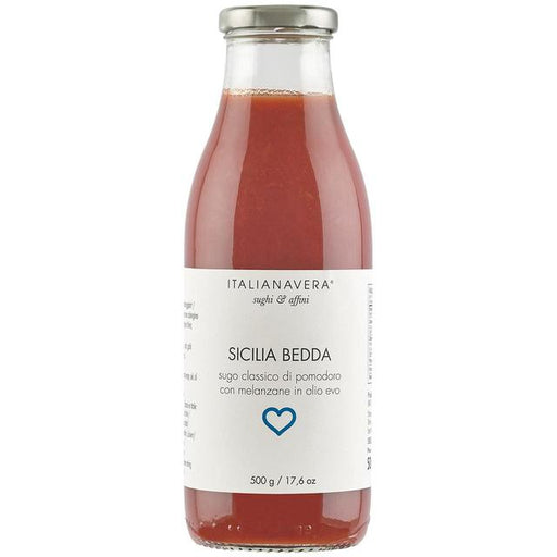 JGF Italianavera Sicilia Bedda Aubergine Pasta Sauce 500g Botiga