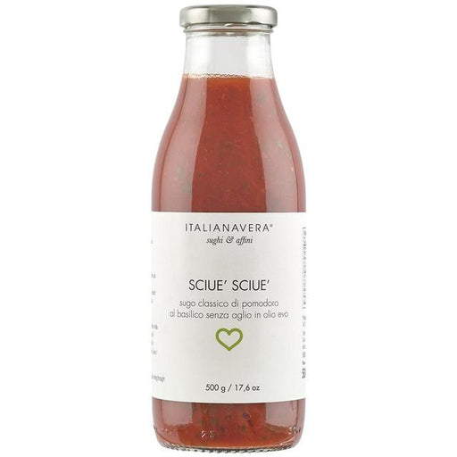 JGF Italianavera Sciue' Sciue' Tomato & Basil Pasta Sauce 500g Botiga