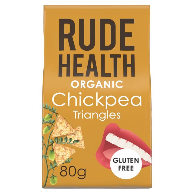 Rude Health Organic Chickpea Triangles 80g Botiga
