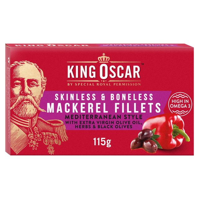 Mackerel Fillets Mediterranean Style - King Oscar 115g Botiga