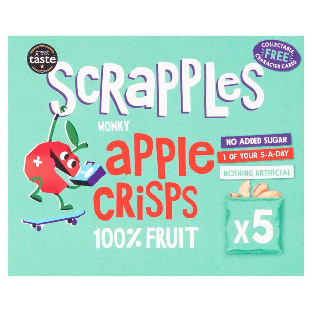 Scrapples Kids Apple Crisps Multi-Box 5 x 12g Botiga