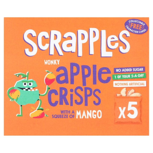 Scrapples Kids Apple & Mango Crisps Multi-Box 5 x 12g Botiga