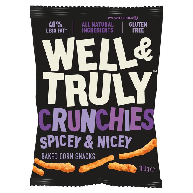 Well&Truly Crunchies Spicey & Nicey Share Bag 100g Botiga