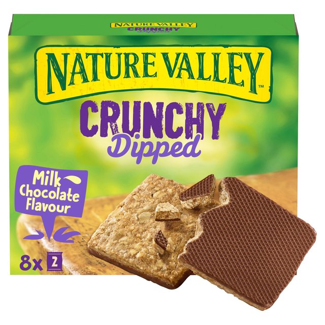 Nature Valley Crunchy Dipped Cereal Bars Milk Chocolate Flavour 8 x 20g Botiga