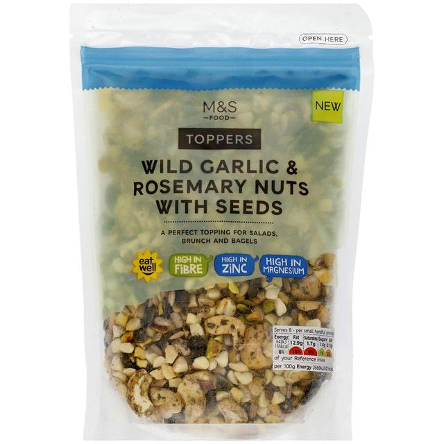 M&S Wild Garlic & Rosemary Nuts with Seeds Toppers 200g Botiga