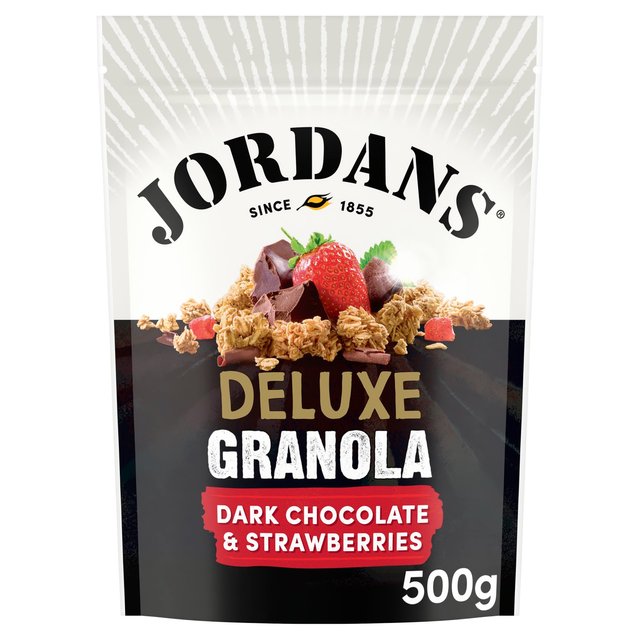 Jordans Deluxe Dark Chocolate Granola Breakfast Cereal 500g Botiga