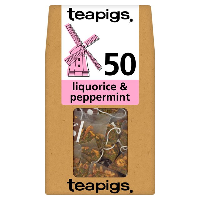 Teapigs Liquorice & Peppermint Tea Bags 50 per pack Botiga