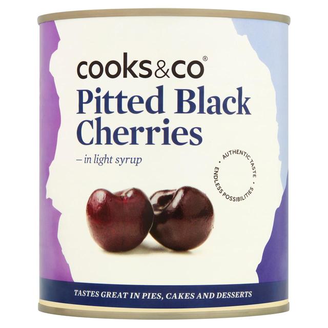 Cooks & Co Pitted Black Cherries 850g Botiga