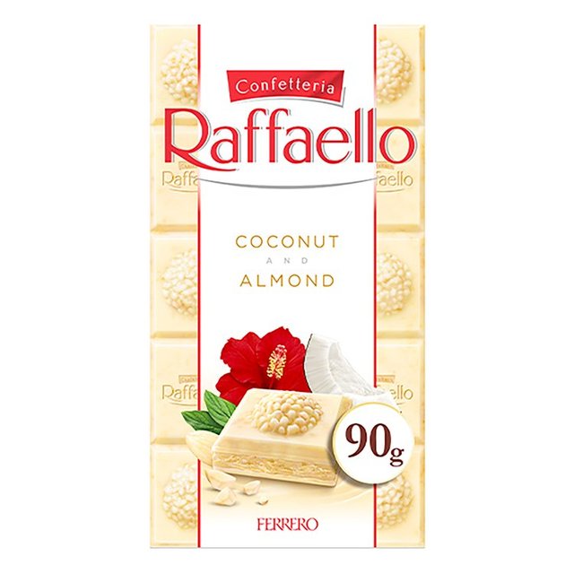 Ferrero Raffaello White Chocolate and Coconut Bar 90g Botiga