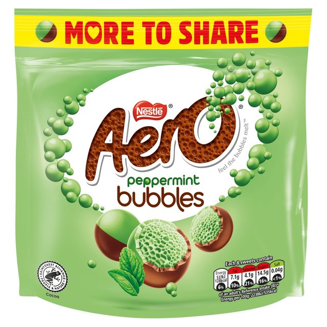 Aero Bubbles Peppermint Sharing Bag 181g Botiga