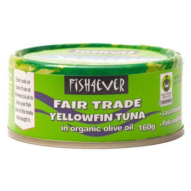 Fish 4 Ever Fairtrade Yellowfin Tuna in Organic Olive Oil 160g 160g Botiga