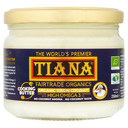 TIANA Omega 3 Organic Coconut Cooking Butter 250ml Botiga