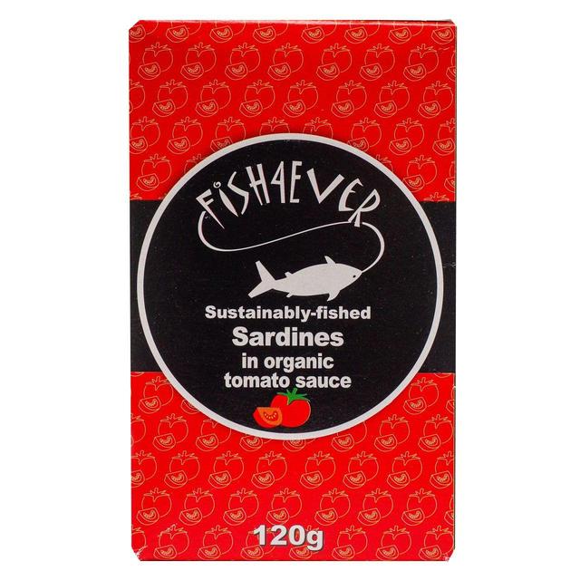 Fish 4 Ever Whole Sardines in Organic Tomato Sauce 120g Botiga