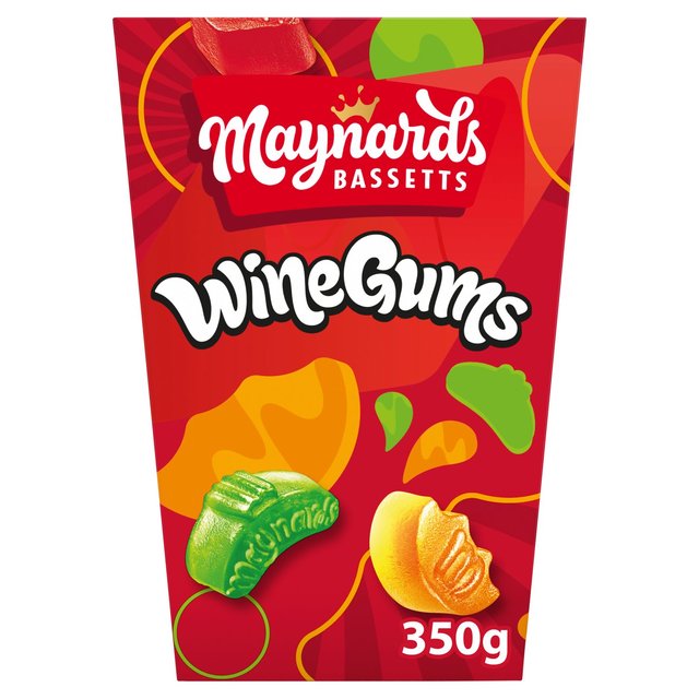 Maynards Bassetts Wine Gums Sweets Carton 350g Botiga