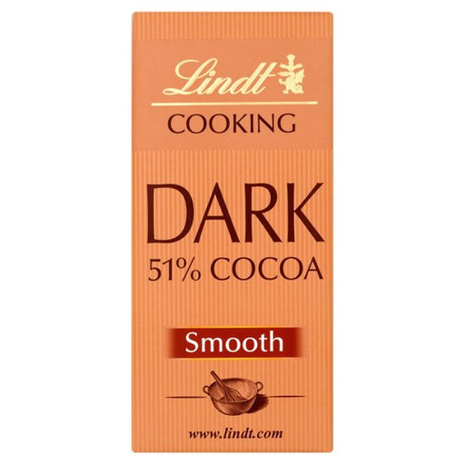 Lindt 51% Dark Cooking Chocolate Bar 200g Botiga