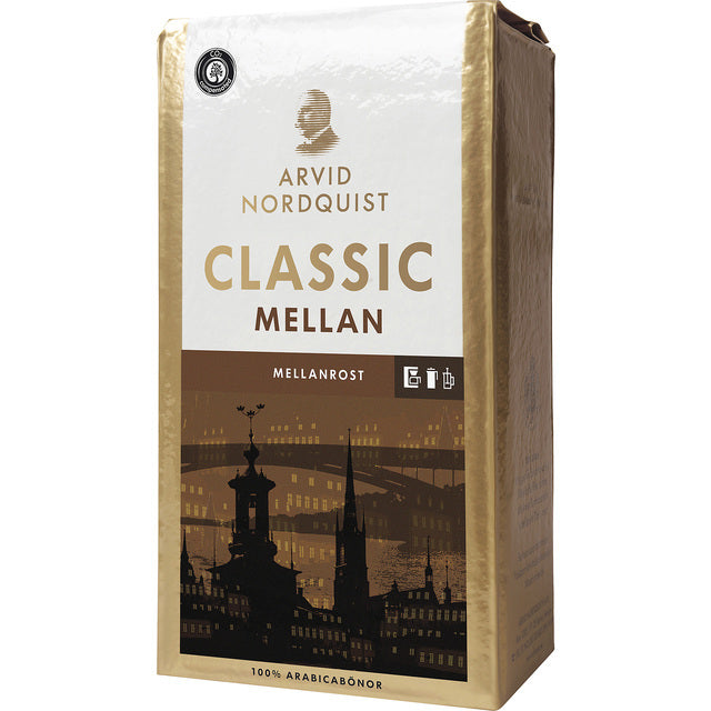 Classic Mellanrost Medium Roast Ground Filter Coffee 500g Botiga