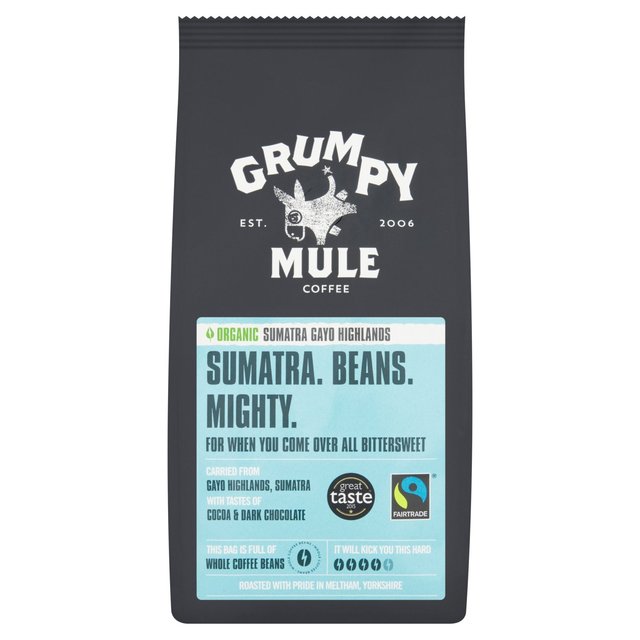 Grumpy Mule Organic Sumatra Coffee Beans 227g Botiga