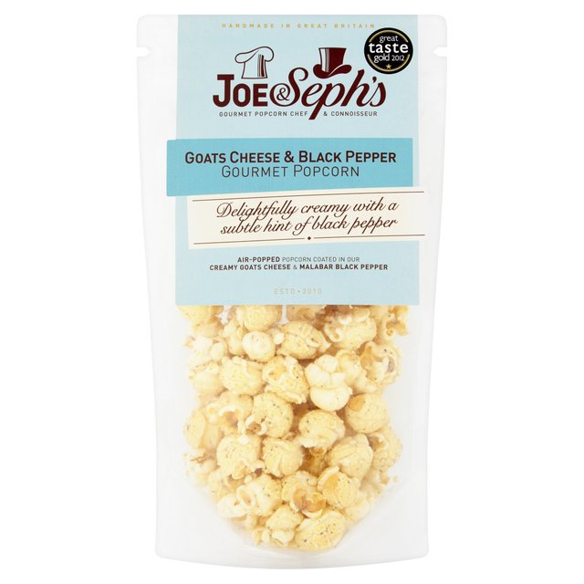Joe & Seph's Goats Cheese & Black Pepper Popcorn 70g Botiga