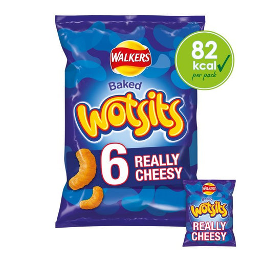 Walkers Wotsits Really Cheesy Multipack Snacks 6 per pack Botiga