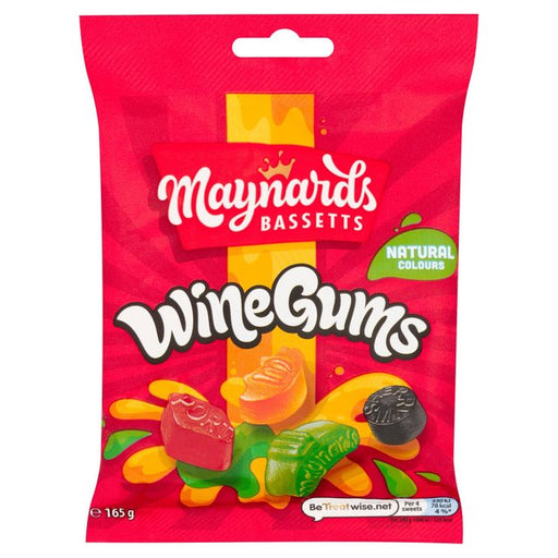 Maynards Bassetts Wine Gums Sweets Bag 165g Botiga