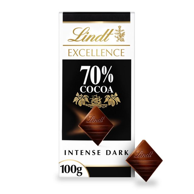 Lindt Excellence 70% Cocoa Dark Chocolate Bar 100g Botiga