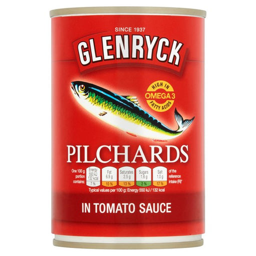 Glenryck Pilchards in Tomato Sauce 400g Botiga