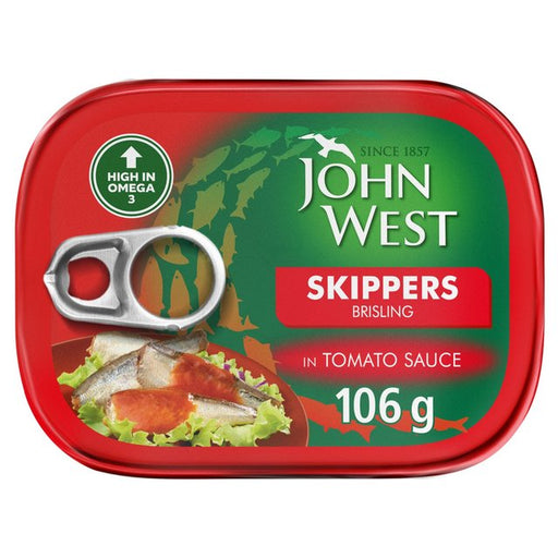 John West Skippers Brisling in Tomato Sauce 106g Botiga